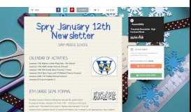 
							         Spry January 12th Newsletter | Smore Newsletters								  
							    