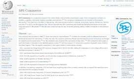 
							         SPS Commerce - Wikipedia								  
							    
