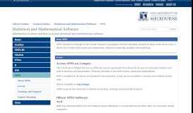 
							         SPSS - Statistical and Mathematical Software - LibGuides at University ...								  
							    