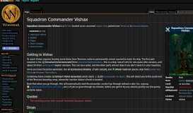 
							         Squadron Commander Vishax - Wowpedia - Your wiki guide to the ...								  
							    