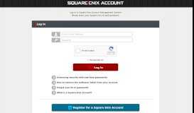 
							         Square Enix Account Management System								  
							    