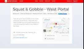 
							         Squat & Gobble - West Portal - SFStation								  
							    