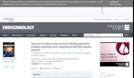 
							         Squirrel monkey corticosteroid-binding globulin: primary structure and ...								  
							    