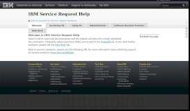 
							         SR Help Desk - IBM Service Request Help - United States								  
							    