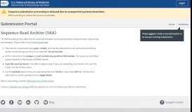
							         SRA - NCBI Submission Portal - NIH								  
							    