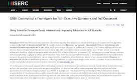 
							         SRBI: Connecticut's Framework for RtI - State Education Resource ...								  
							    