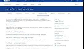 
							         SRC Self-Paced Learning Resources | Nokia Networks								  
							    
