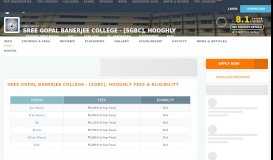 
							         Sree Gopal Banerjee College - [SGBC], Hooghly - Admissions ...								  
							    