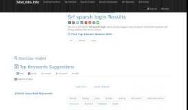 
							         Srf sparsh login Results For Websites Listing - SiteLinks.Info								  
							    