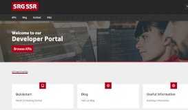 
							         SRG-SSR Developer Portal | home								  
							    