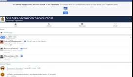 
							         Sri Lanka Government Service Portal - Home | Facebook								  
							    