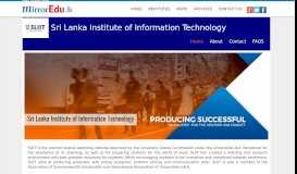 
							         Sri Lanka Instit... SLIIT is the premier degree awarding institute ...								  
							    