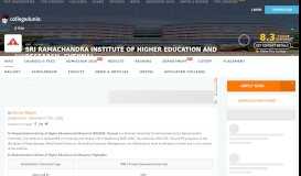 
							         Sri Ramachandra Institute of Higher Education and Research ...								  
							    