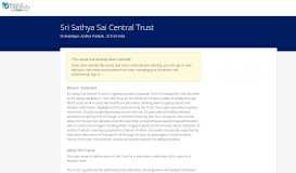 
							         Sri Sathya Sai Central Trust - the Benevity Causes Portal								  
							    