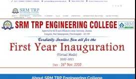 
							         SRM TRP Engineering College								  
							    