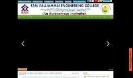 
							         SRM VALLIAMMAI ENGINEERING COLLEGE | SRM Group of ...								  
							    