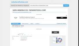 
							         srm.inservices.tatamotors.com at Website Informer. Visit Srm ...								  
							    