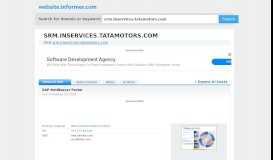 
							         srm.inservices.tatamotors.com at WI. SAP NetWeaver Portal								  
							    