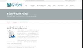 
							         sSafety Web Portal - SAmAs								  
							    