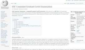 
							         SSC Combined Graduate Level Examination - Wikipedia								  
							    