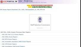 
							         SSC Exams Papers Download: CGL, CHSL ... - SSC PORTAL								  
							    