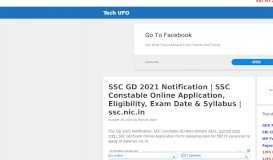 
							         SSC GD 2019-2020 Notification, ssc.nic.in Constable GD Apply Online ...								  
							    