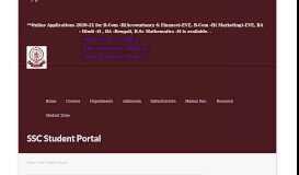
							         SSC Student Portal – Shri Shikshayatan College								  
							    