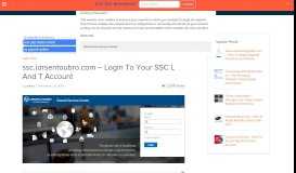 
							         ssc.larsentoubro.com - Login To Your SSC L And T Account								  
							    