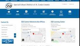 
							         SSD - Contact Us - Special School District								  
							    