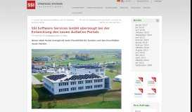
							         SSI Software Services GmbH überzeugt bei der Entwicklung des ...								  
							    