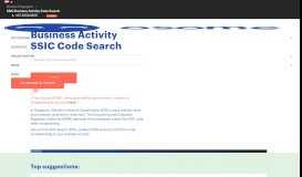 
							         SSIC Business Activity Code Search - Osome								  
							    