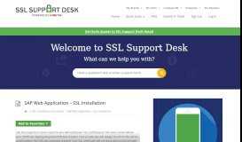 
							         SSL Installation Instructions for SAP Web Application Server								  
							    