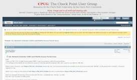 
							         SSL Network Extender [SNX] and Mobile Access Portal Issue - CPUG								  
							    