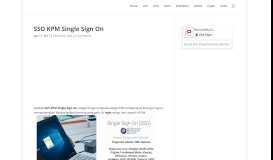 
							         SSO KPM Single Sign On - Pendidik2u								  
							    