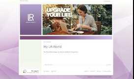 
							         SSO non MyLR user | Official Website LR Health & Beauty ...								  
							    