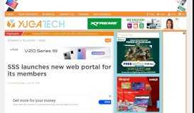 
							         SSS launches new web portal for its members - YugaTech								  
							    