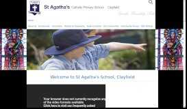 
							         St Agatha's Catholic Primary School								  
							    