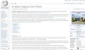 
							         St Aidan's Anglican Girls' School - Wikipedia								  
							    