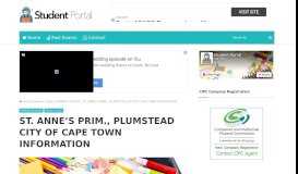 
							         st. anne's prim., plumstead city of cape town information - Student Portal								  
							    