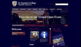 
							         St. Anselm's College: Home								  
							    