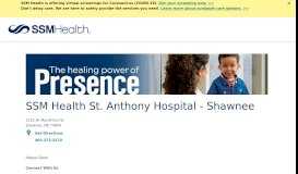 
							         St. Anthony Shawnee Hospital | SSM Health								  
							    