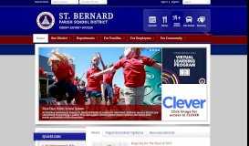 
							         St. Bernard Parish School District / Homepage								  
							    