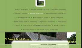 
							         St Breock Parish Council, informing the Parish. - Planning Applications								  
							    