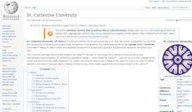 
							         St. Catherine University - Wikipedia								  
							    