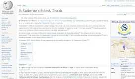 
							         St Catherine's School, Toorak - Wikipedia								  
							    