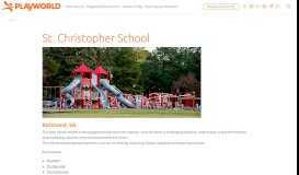 
							         St. Christopher School | Playworld® - Playworld Systems								  
							    