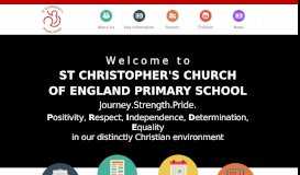 
							         St Christopher's Church of England Primary School: Home								  
							    