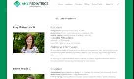 
							         St. Clair Providers | AHN Pediatrics - Pediatric Alliance								  
							    