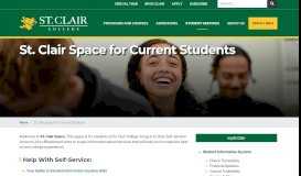 
							         St. Clair Space for Current Students - St. Clair College								  
							    