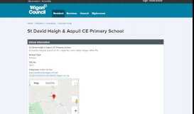
							         St David Haigh & Aspull CE Primary School - School Information ...								  
							    